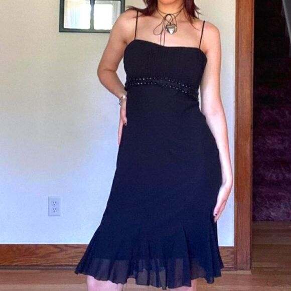 S.L FASHION BEADER DESIGN EMBELLISHMENTS SLEEVELESS SHEATH DRESS - Picture 1 of 13